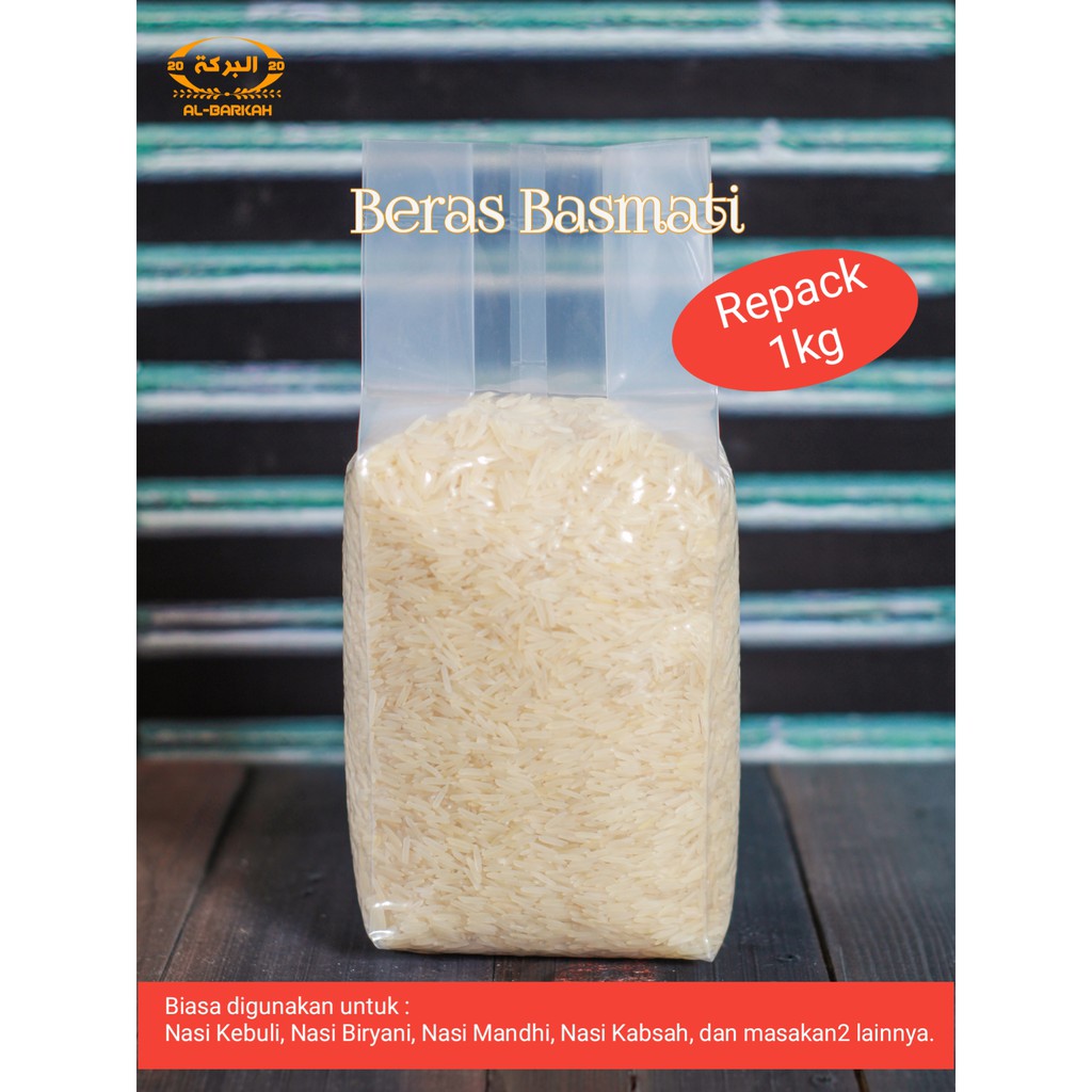 

Beras Basmati India Premium 1kg Kemasan Vacum