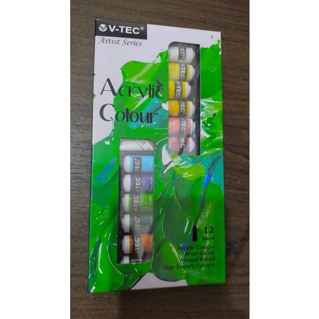 

V-tec Acrylic Colors 12 warna x 6ml