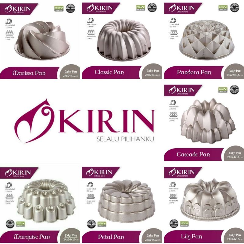 Kirin cake pan premium loyang kirin loyang sultan