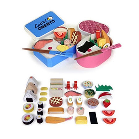DIY Papercraft pola Makanan FOOD SET Lunchbox Jasmine 200gsm