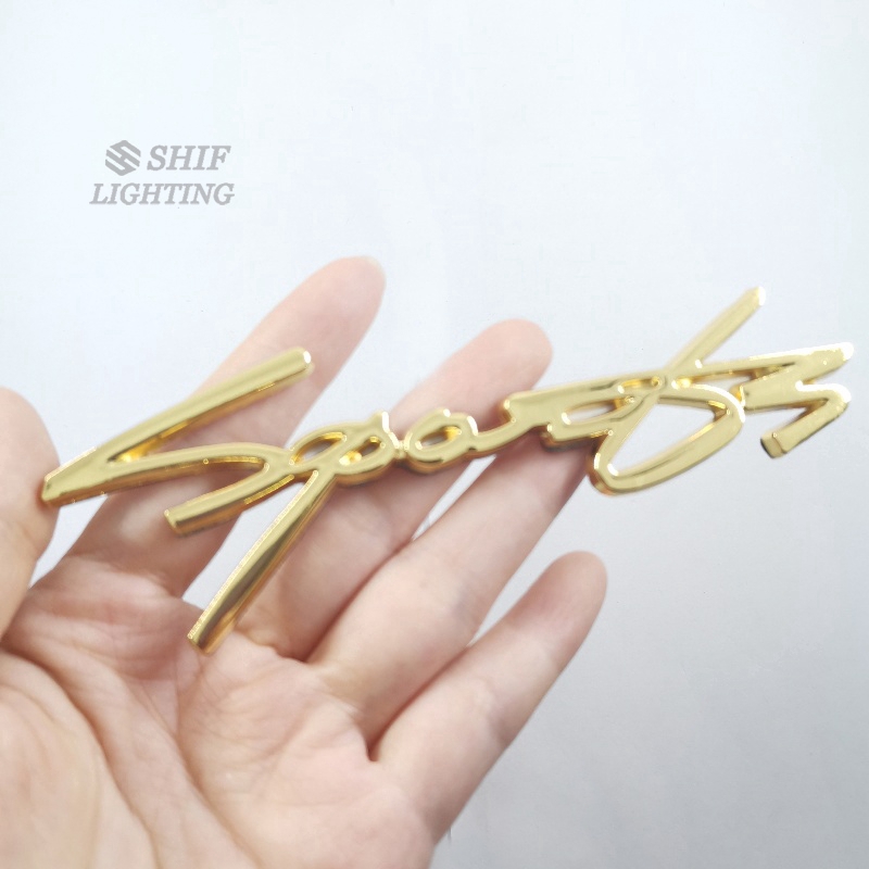 1pc Stiker Emblem Logo Sport Bahan Metal Untuk Dekorasi Bagasi Belakang Mobil