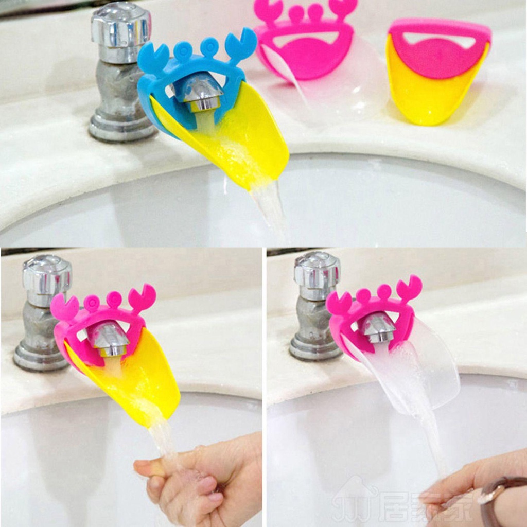 Chookyy Kran Chute Extender Extender Pipa Bahan Pelindung Lingkungan Wastafel Kamar Mandi Anak