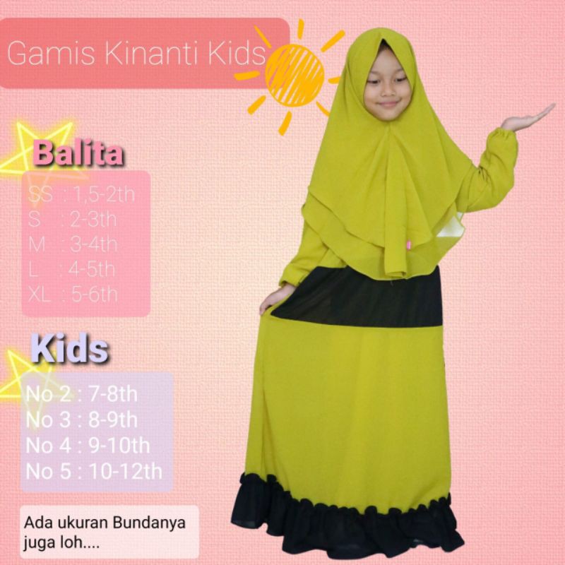 GAMIS ANAK KINANTI KIDS