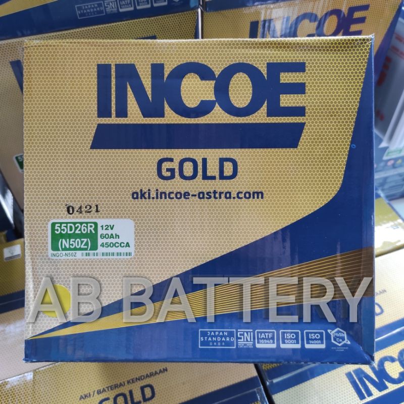 Jual Aki Mobil N50Z [55D26R] INCOE ASPIRA | Shopee Indonesia