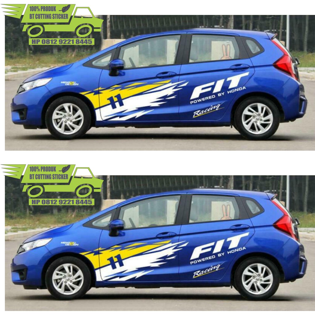 BT stiker mobil honda jazz stiker mobil honda jazz