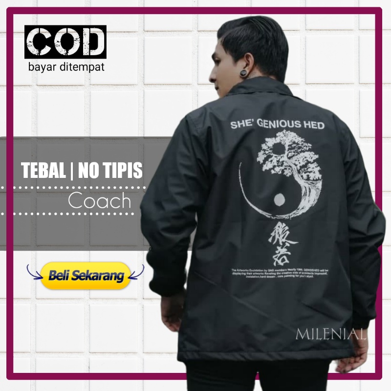 STALKER JAKET COACH JACKET PARASUT CJ ERIGO SALVIO HEXIA DISTRO SUKAJAN JAPAN STYLE PRIA ORIGINAL AN