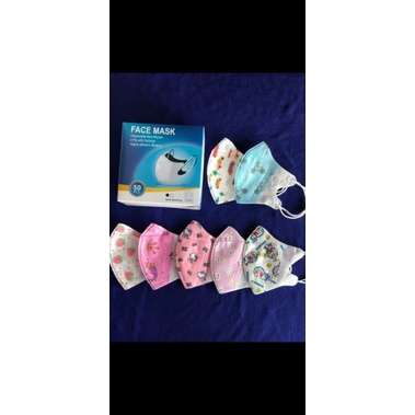 Masker dukbil anak karakter isi 50 pcs