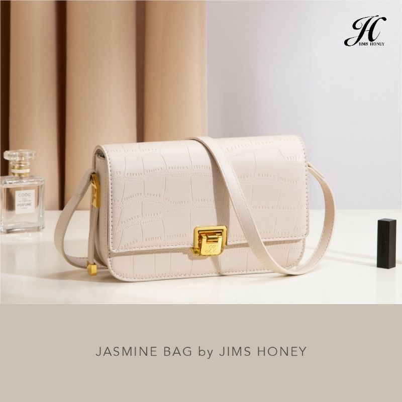 Jasmine Bag Jims Honey Original Tas Selempang Wanita Realpic Cod Motif Croco Mate