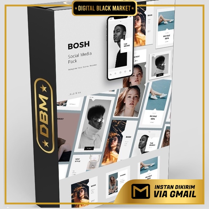 Bosh Social Media Pack - Adobe Photoshop