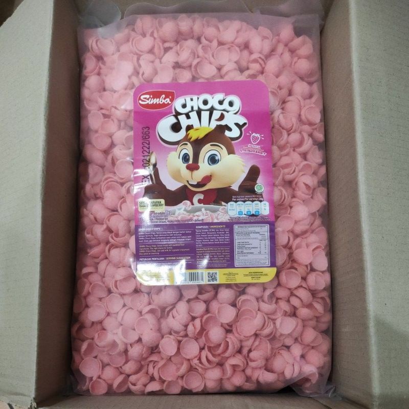 

2Xbtygneal Sakha Snack ) Simba Chocochips Coklat Dan Strawberry Kemasan 950Gr. Kualitas Top/Koko
