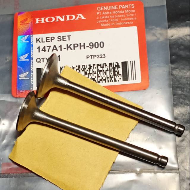 Klep set supra x 125 kharisma