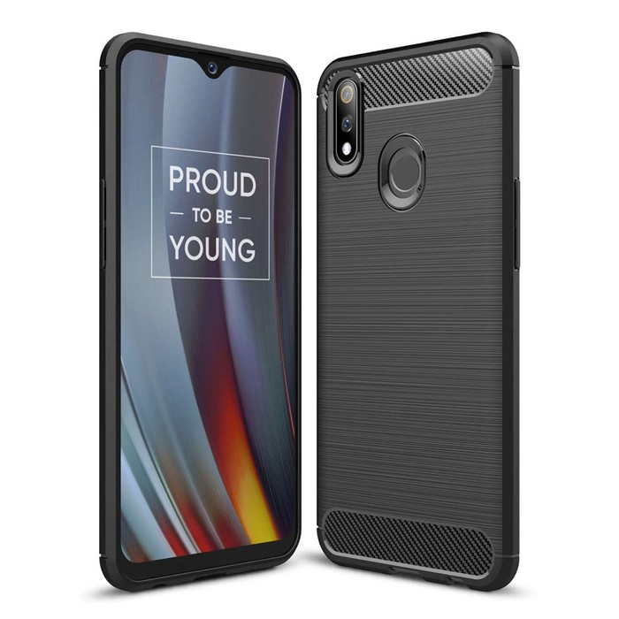 Case Realme 3 Softcase iPAKY Carbon - Hitam | Shopee Indonesia