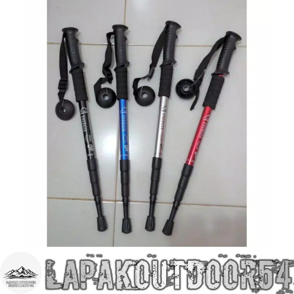 Tracking pole anti shock - treking pole alumunium - tongkat pendaki - treking pole