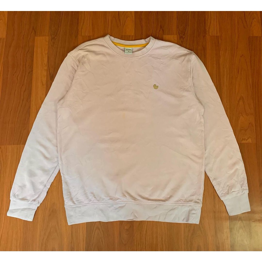 (RARE) Pancoat Duck Small Logo Peach Crewneck Second Original