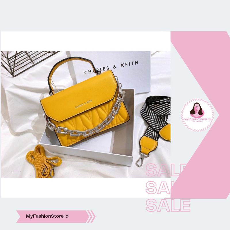 myFashionStore.id - Tas Selempang CK Chain + Free Box
