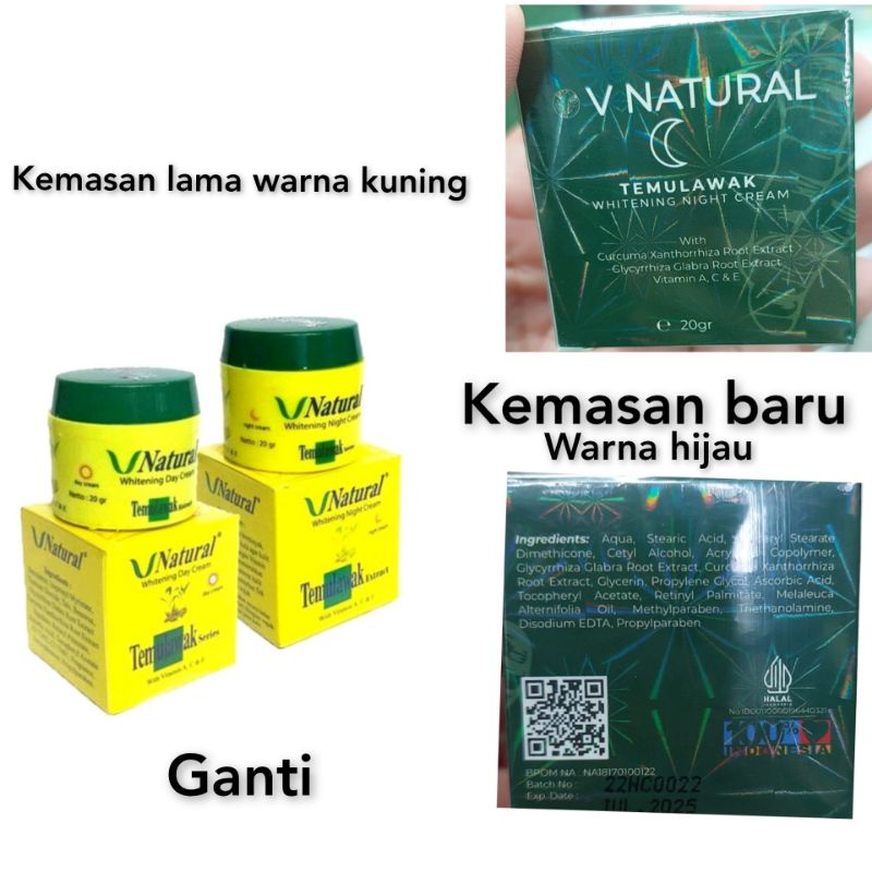 V NATURAL TEMULAWAK DAY/NIGHT CREAM