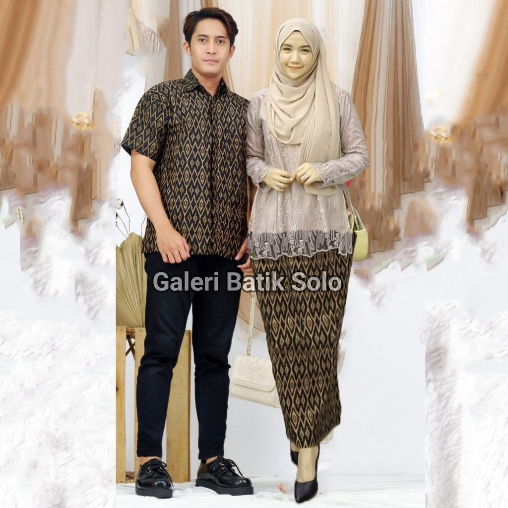 Maura Couple - Sania Ruflle Batik Couple Ori Ndoro Jowi Garansi Termurah Shopee - MODERN BATIK