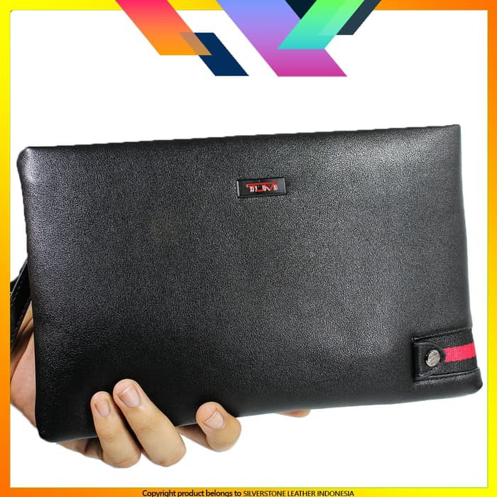 Handbag Pria Wanita Clutch Tumi 22-7 - Hitam