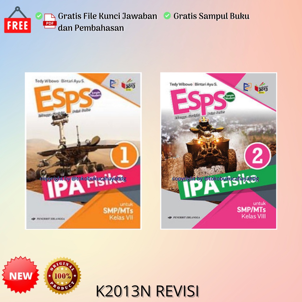 Jual Buku ESPS IPA FISIKA SMP Kelas 7 8 K13N ERLANGGA ORIGINAL BARU ...