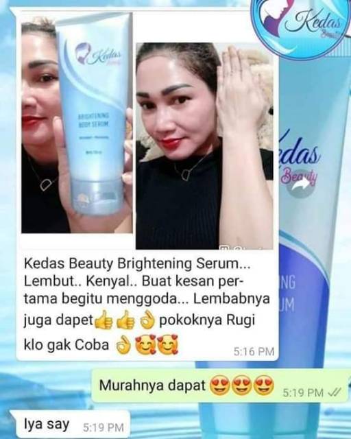 Promo New Body Serum Kedas Beauty, Pemutih badan-1