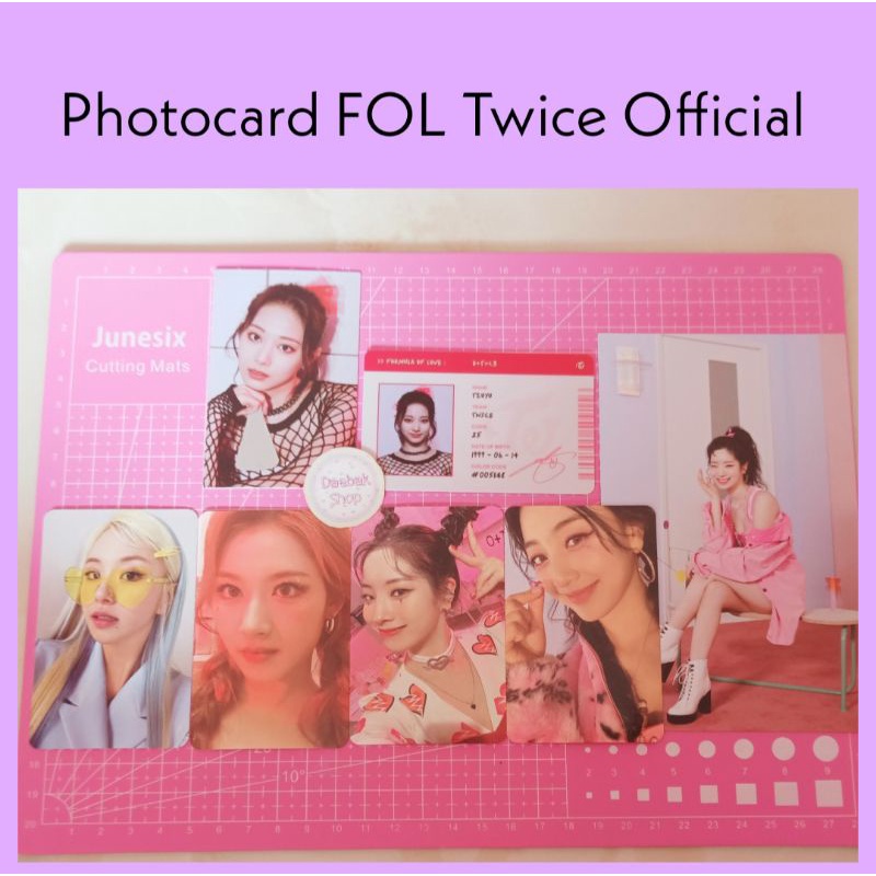 Photocard Jihyo Dahyun Sana break it Chaeyoung specs kacamata formula of love pc fol Twice official 