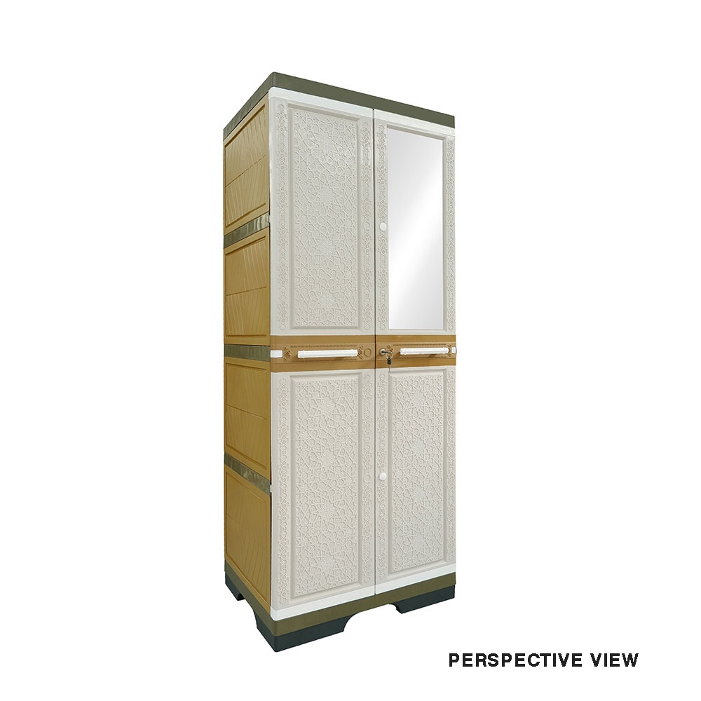 CLUB Ultra Grand Hanger Venezia 1 Mirror - Lemari Penyimpanan Plastik - Lemari Pakaian Minimalis - L