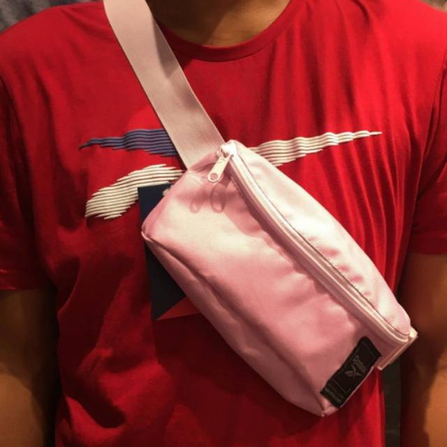 reebok waist bag pink