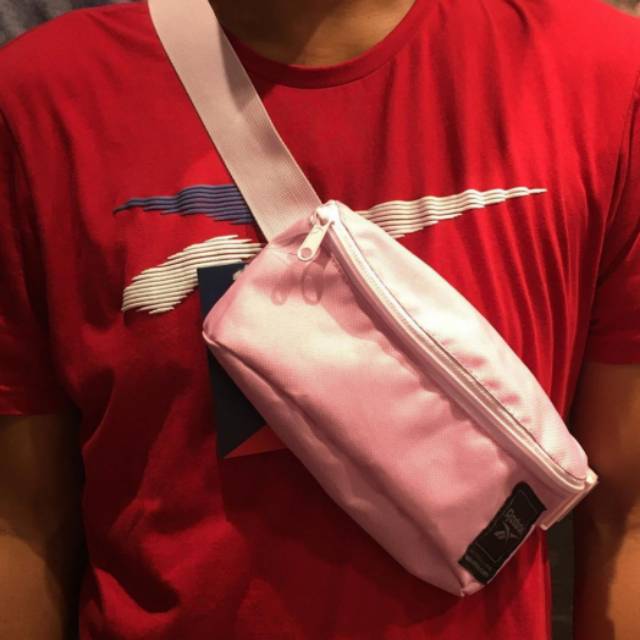 reebok waist bag pink