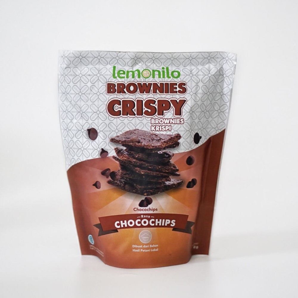 LEMONILO BROWNIES CRISPY RASA CHOCOCHIPS &amp; KEJU | SNACK CEMILAN DIET SEHAT