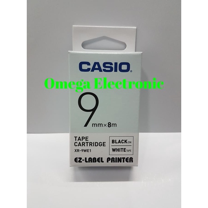 

```````] [Dijual] Ez Label Printer Xr-9We1 9Mm Black On White Tape Label Casio