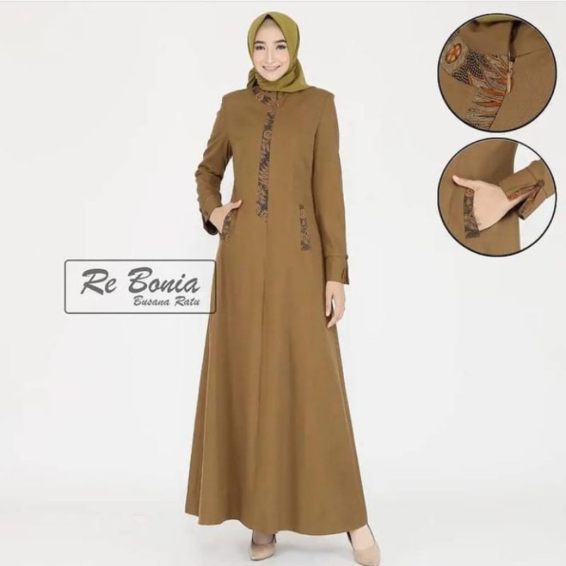 Seragam ASN Khaki Wanita Gamis Pemda Aceh Gamis Guru Pemda Aceh KHEKI Gamis PNS Gamis Wanita Kerja