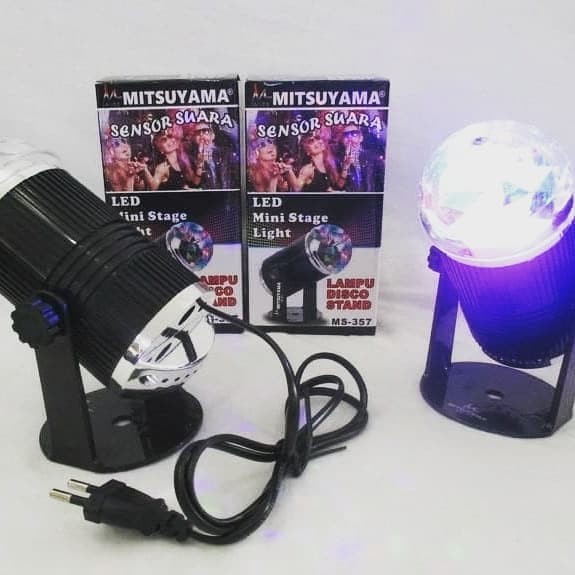 Lampu Disco Stand LED Mini Stage Light Mitsuyama MS-357 Sensor Suara