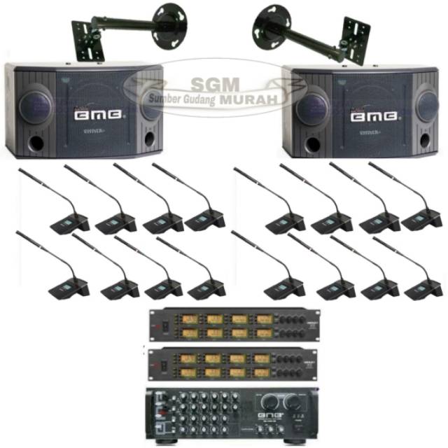 PAKET SOUND SYSTEM CONFERENCE WIRELESS RUANGAN RAPAT