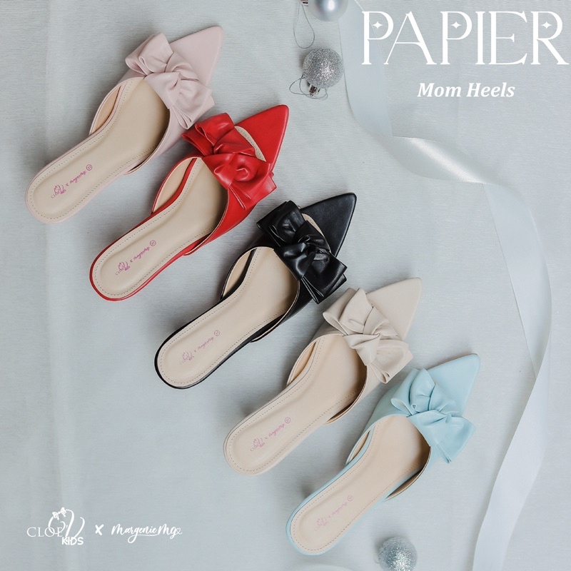 CLOEVKIDS - Heels wanita perempuan cloevkids X Margenie