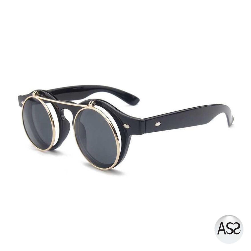 ASS Shop - MOLNIYA Kacamata Fashion Double Frame Steampunk - NE60