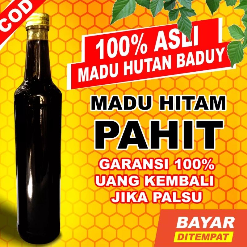 Madu Hitam Pahit - Madu Hitam Asli Suku Baduy - Madu Hutan Murni 100%