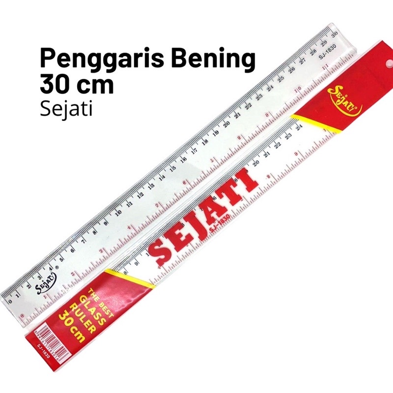 

Pengaris Bening tebal 30cm SEJATI Per pcs harga