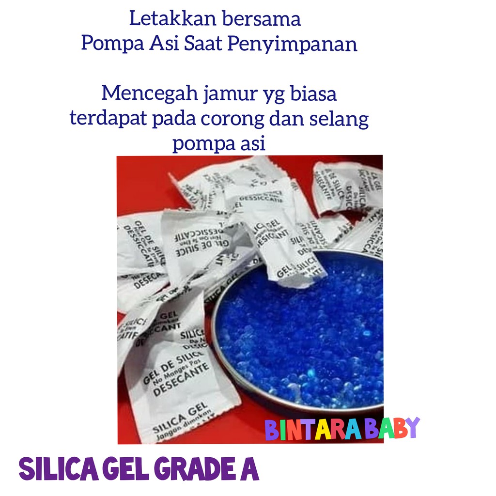 Silica Gel Blue Grade A anti jamur saat penyimpanan pompa asi anti jamur