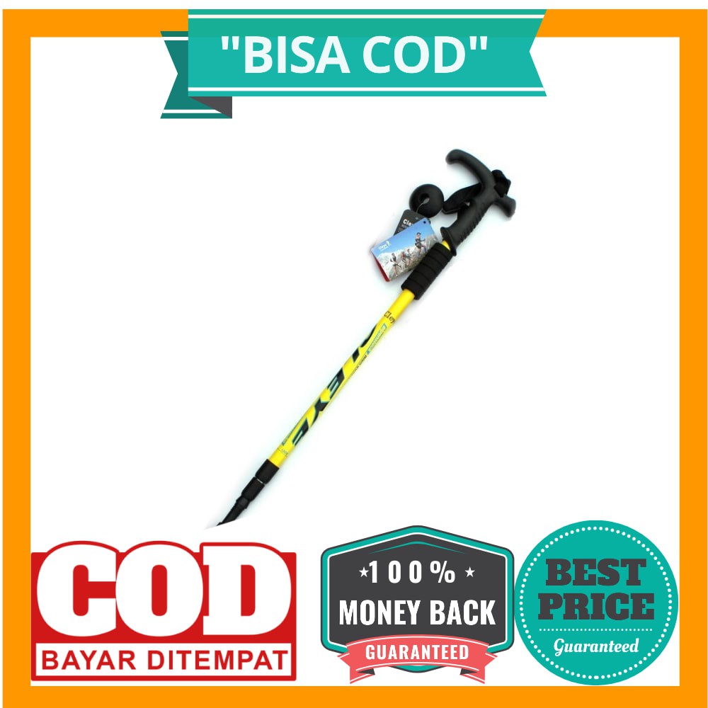 BISA COD CLEYE Alat Bantu Mendaki Alpenstocks Climbing Tool - ODIN - Yellow