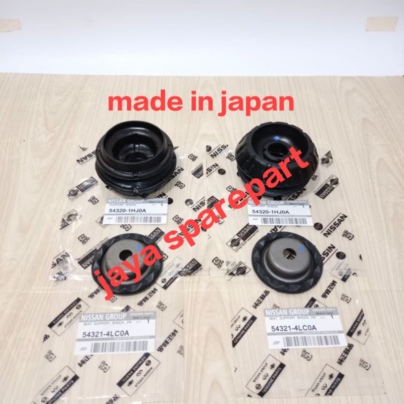 karet support shock depan+tatakan support nissan march datsun go 4pc
