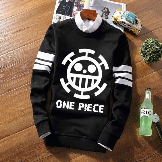 Jaket Anime One Piece Jumbo Sweater Anime / Jaket Anime Pria Big Size / Jaket Anime Original