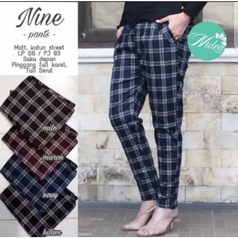 CELANA LUNA KOTAK2/TARTAN PANTS SCUBA~Celana luna