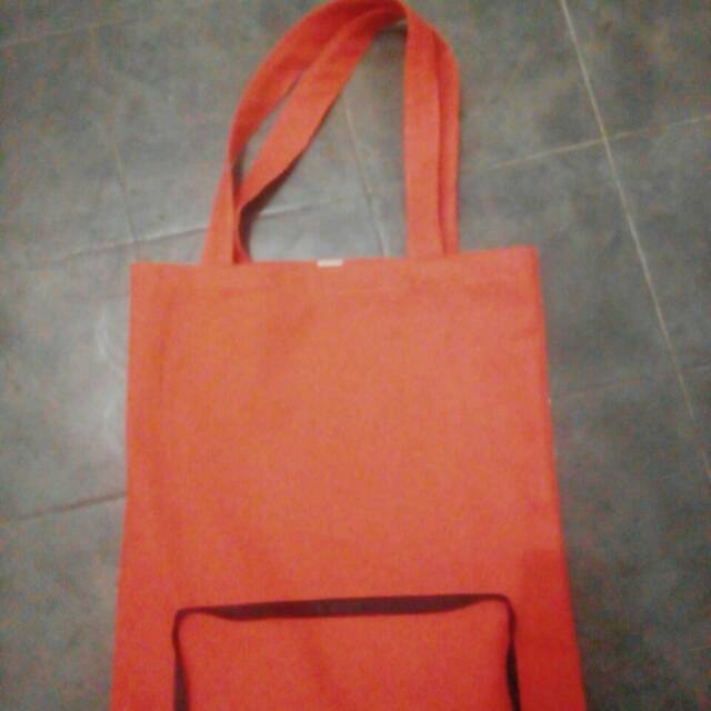 Tas/totebag kanvas polos 35x40 cm