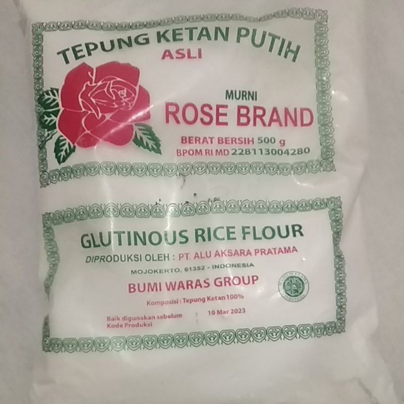 

Tepung ketan Putih Rose Brand 500gr 1pcs