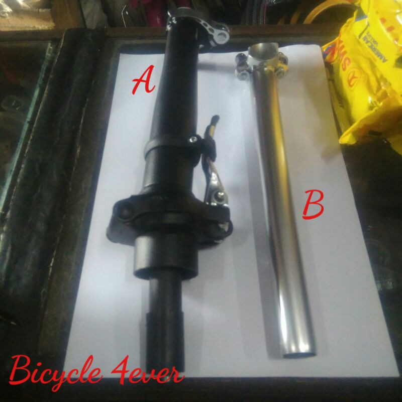 Tiang stir sepeda Lipat