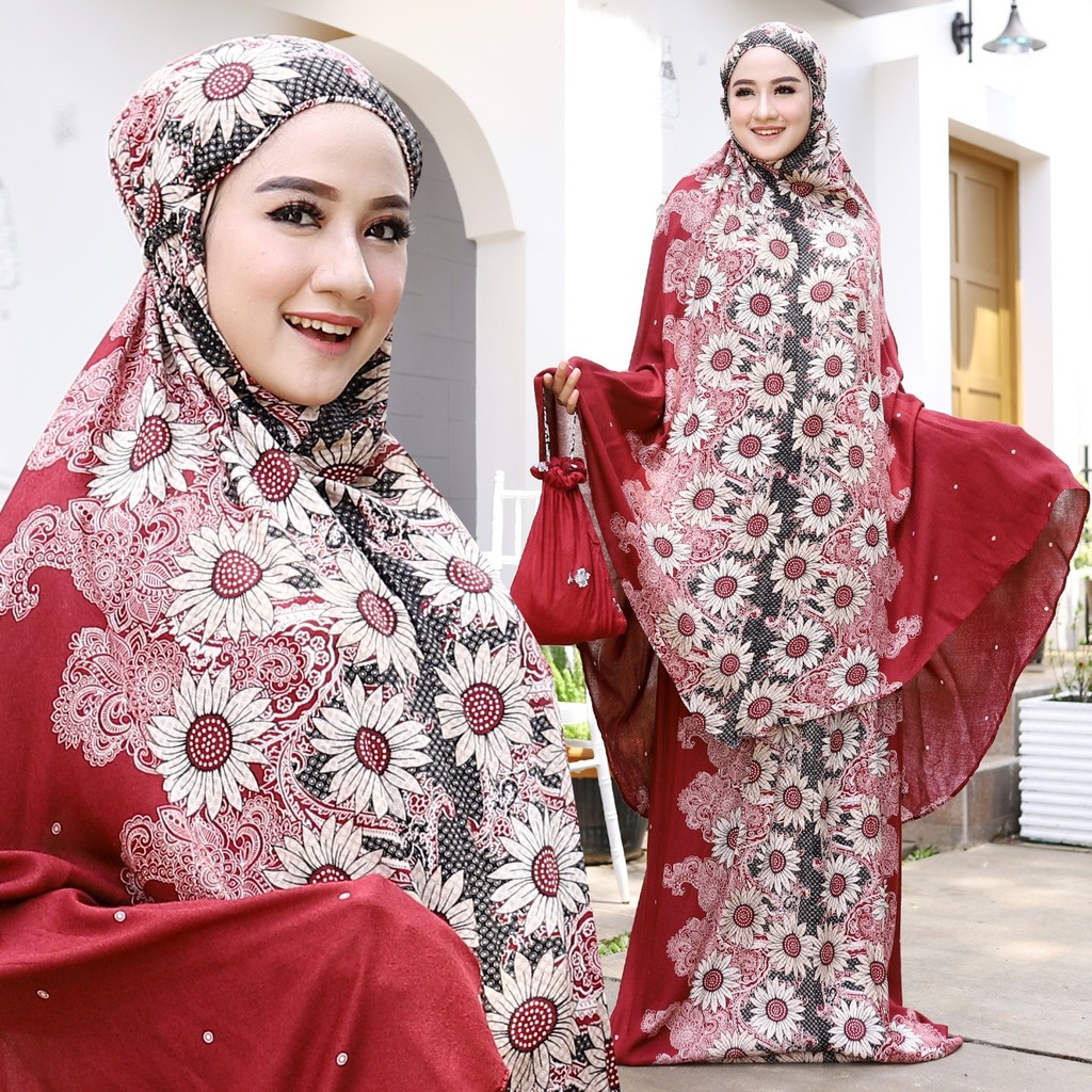 HOPYLOVY - Mukenah Dewasa Katun Rayon Adem Matahari