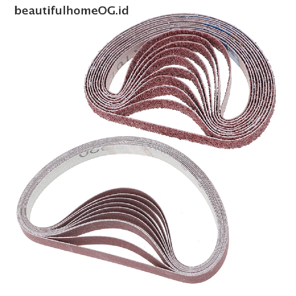 10pcs Sabuk Amplas 40,60,80,100,120,180,320 grit Untuk power tool