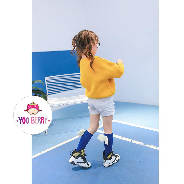 YooBerry Kaos Kaki Bayi &amp; Anak 3D Blue Angel with Wings Berry Mart