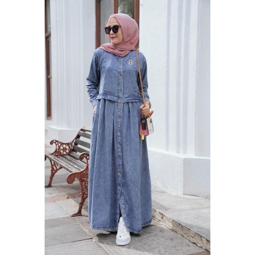 Gamis jeans ori by GYL