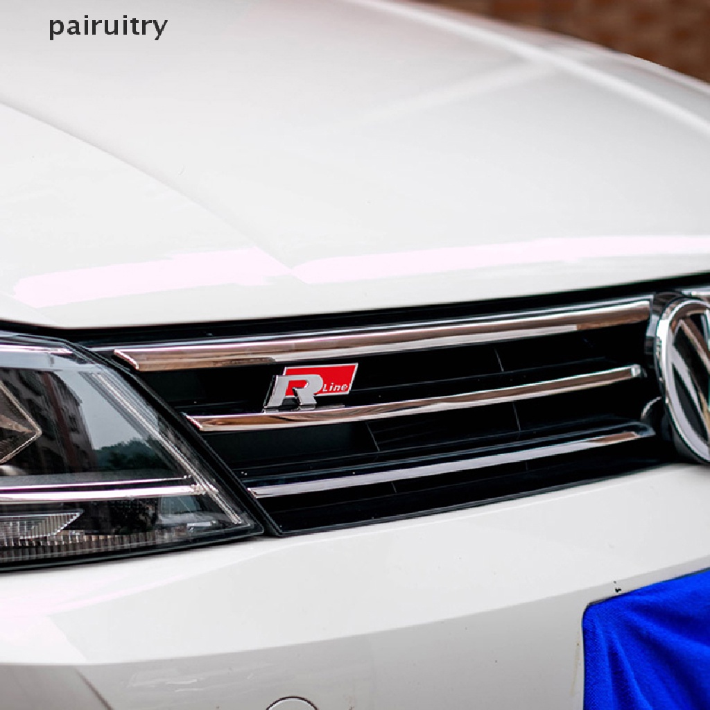Stiker Emblem / Badge R-LINE Bahan Metal Untuk Bagasi Mobil VW CC GTI Passat PRT